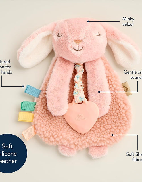 Load image into Gallery viewer, - Itzy Lovey Including Teether, Textured Ribbons &amp; Dangle Arms; Features Crinkle Sound, Sherpa Fabric and Minky Plush; Bunny
